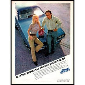 1971 The Guys Preferred Pants Vintage Print Ad Gary Dyer Drag Race Car Wall Art